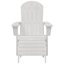 vidaXL Adirondack szék Fehér 82 x 74 x 92 cm HDPE