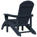 vidaXL Adirondack szék Sötétkék 82 x 74 x 92 cm HDPE