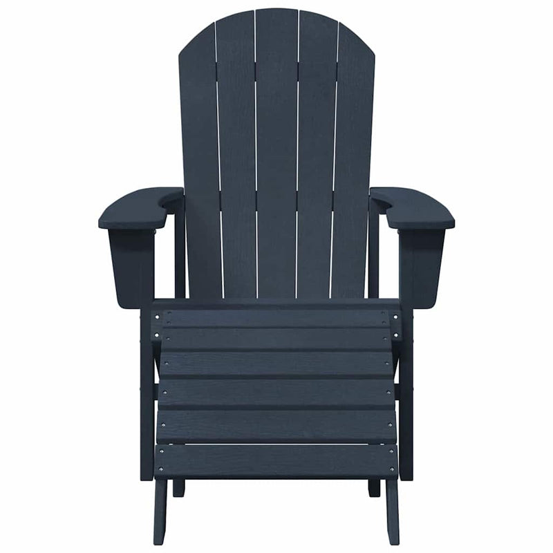 vidaXL Adirondack szék Tengerészkék 74 x 82 x 92cm HDPE