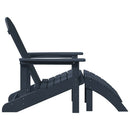 vidaXL Adirondack szék Sötétkék 82 x 74 x 92 cm HDPE