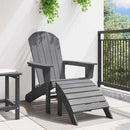 vidaXL Adirondack szék Világosszürke 82 x 74 x 92 cm HDPE