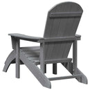 vidaXL Adirondack szék Világosszürke 82 x 74 x 92 cm HDPE