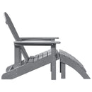 vidaXL Adirondack szék Világosszürke 82 x 74 x 92 cm HDPE