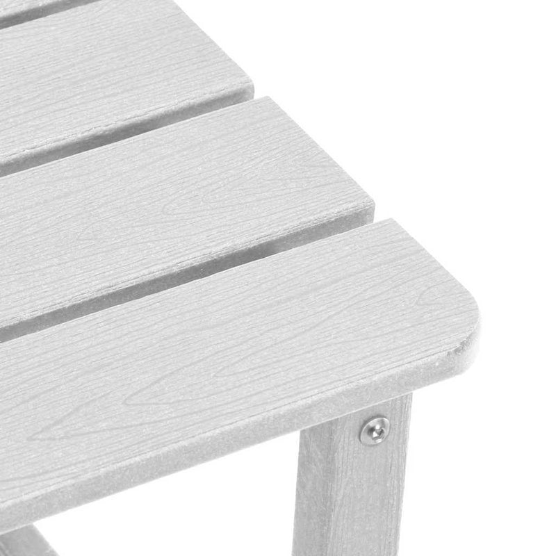 vidaXL Adirondack Oldalsó Asztal Fehér 38 x 38 x 46 cm HDPE