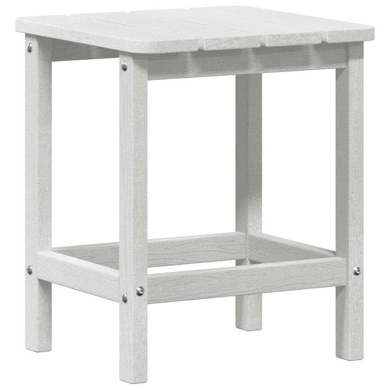 vidaXL Adirondack Oldalsó Asztal Fehér 38 x 38 x 46 cm HDPE