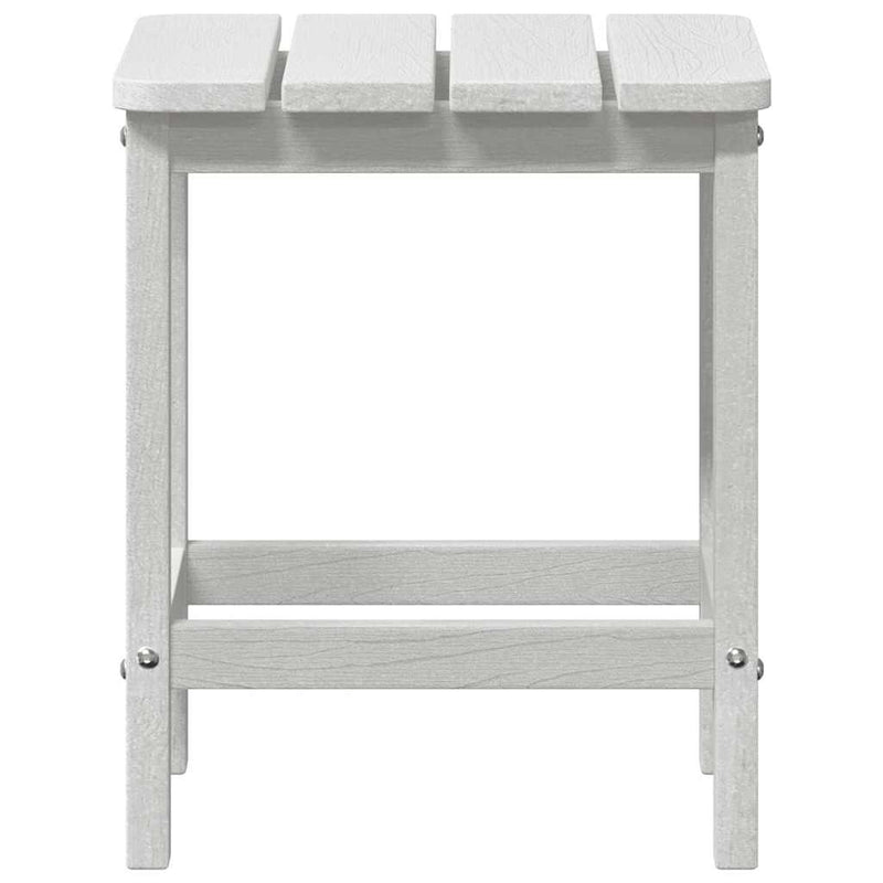 vidaXL Adirondack Oldalsó Asztal Fehér 38 x 38 x 46 cm HDPE