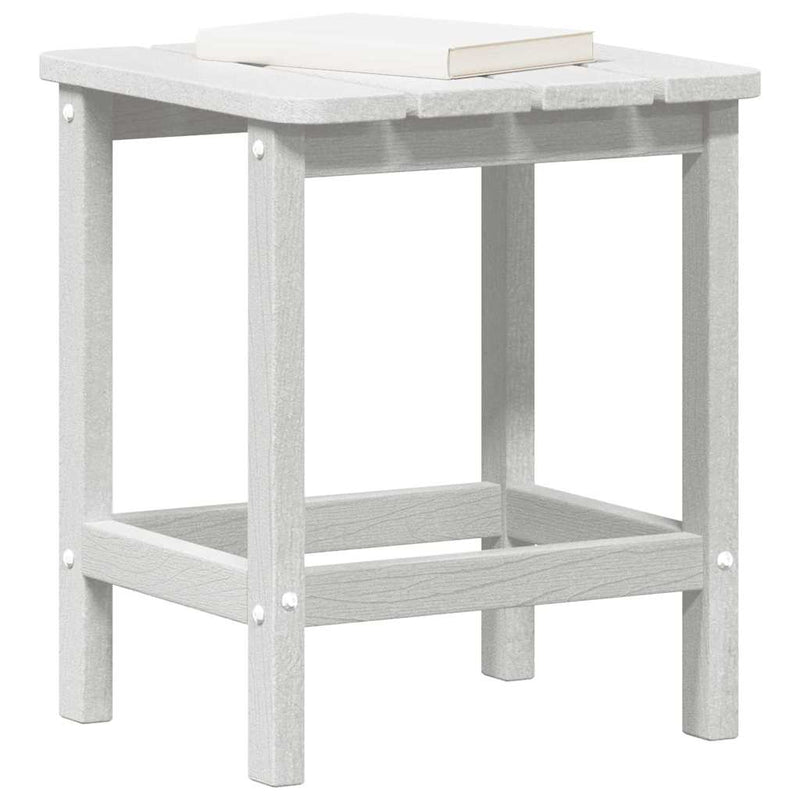 vidaXL Adirondack Oldalsó Asztal Fehér 38 x 38 x 46 cm HDPE