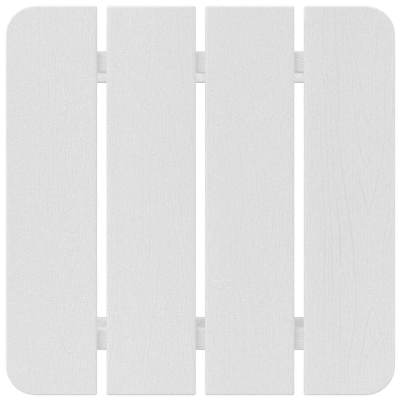 vidaXL Adirondack Oldalsó Asztal Fehér 38 x 38 x 46 cm HDPE