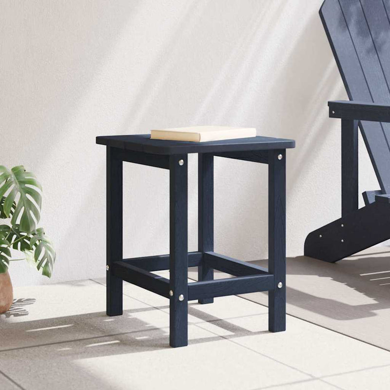vidaXL Adirondack Oldalsó Asztal Tengerészkék 38 x 38 x 46 cm HDPE