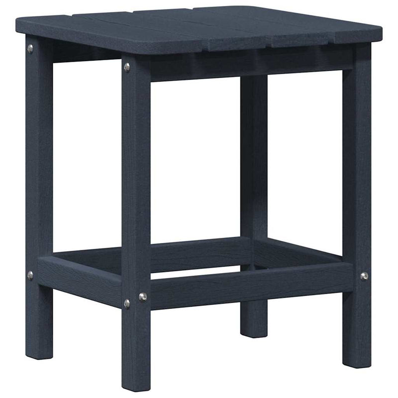 vidaXL Adirondack Oldalsó Asztal Tengerészkék 38 x 38 x 46 cm HDPE