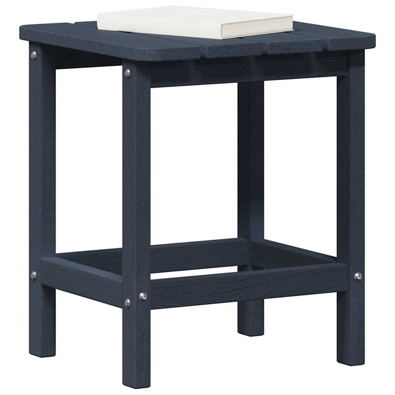 vidaXL Adirondack Oldalsó Asztal Tengerészkék 38 x 38 x 46 cm HDPE