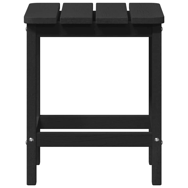 vidaXL Adirondack Oldalsó Asztal Fekete 38 x 38 x 46 cm HDPE