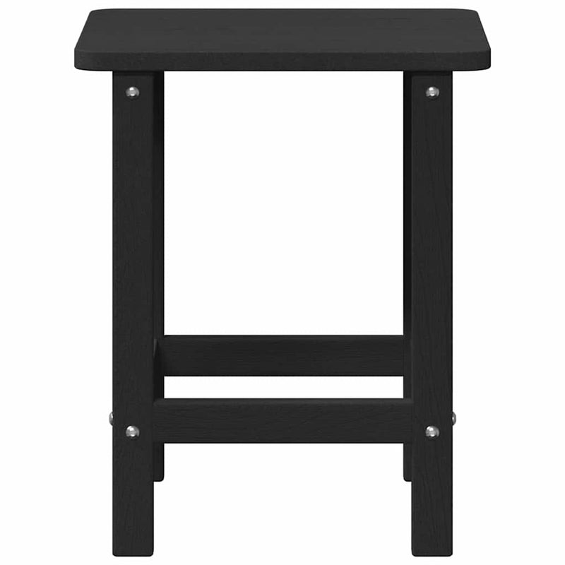 vidaXL Adirondack Oldalsó Asztal Fekete 38 x 38 x 46 cm HDPE