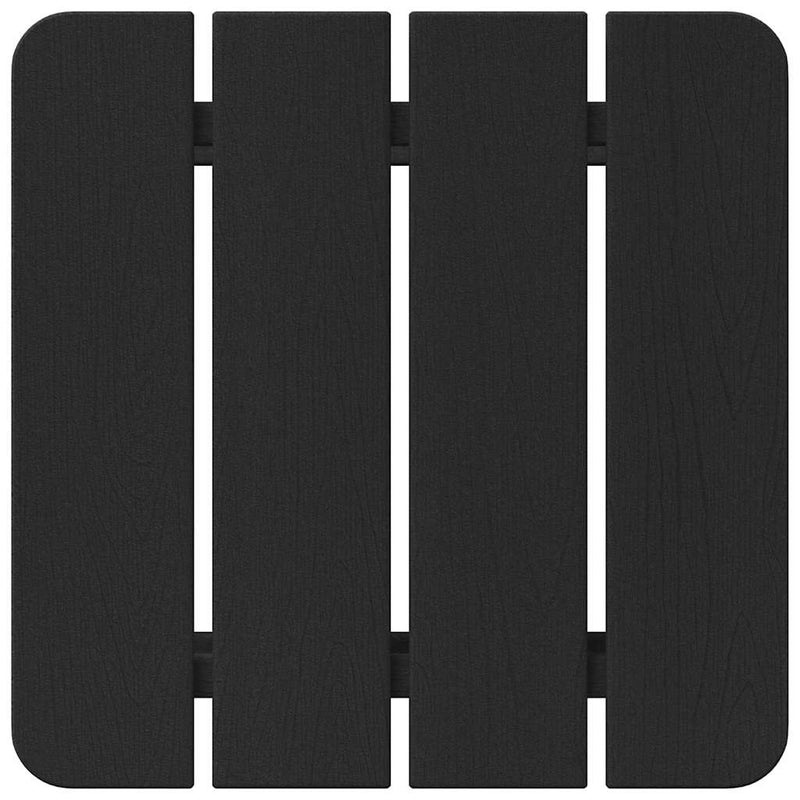 vidaXL Adirondack Oldalsó Asztal Fekete 38 x 38 x 46 cm HDPE
