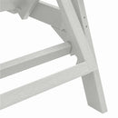 vidaXL Napozó Fehér 195,5 x 53 x 98,5 cm HDPE
