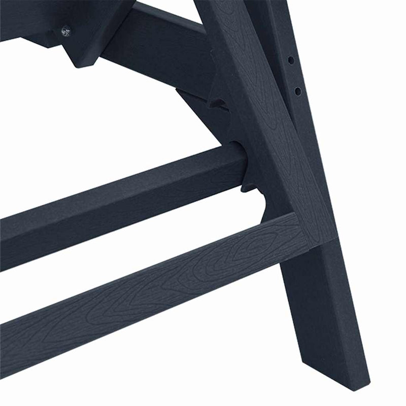 vidaXL Napozó párnával Tengerészkék 73.5 x 92 x 90 cm HDPE