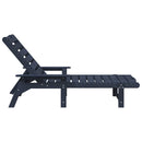 vidaXL Napozó Sötétkék 195,5 x 53 x 98,5 cm HDPE