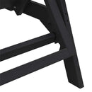 vidaXL Napozó Fekete 73.5 x 92 x 90 cm HDPE