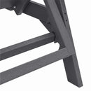 vidaXL Napozó Világosszürke 73.5 x 92 x 90 cm HDPE