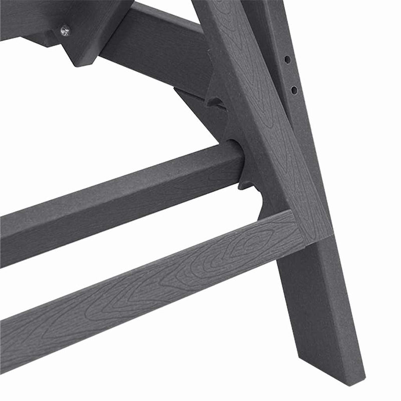 vidaXL Napozó Világosszürke 73.5 x 92 x 90 cm HDPE