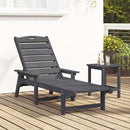 vidaXL Napozó Világosszürke 73.5 x 92 x 90 cm HDPE