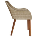 vidaXL Kerti Szék párnával 2 pcs Bézs 62.5 x 55 x 82 cm polirattan