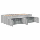 vidaXL Ágykeret fiókkal tárolóval Szürke Sonoma 80 x 200 cm Faanyag