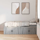 vidaXL Ágykeret fiókkal tárolóval Szürke Sonoma 70 x 190 cm Szerelt Fa