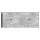 vidaXL Ágykeret fejtámlával fiókkal Beton Szürke 75 x 190 cm Faanyag