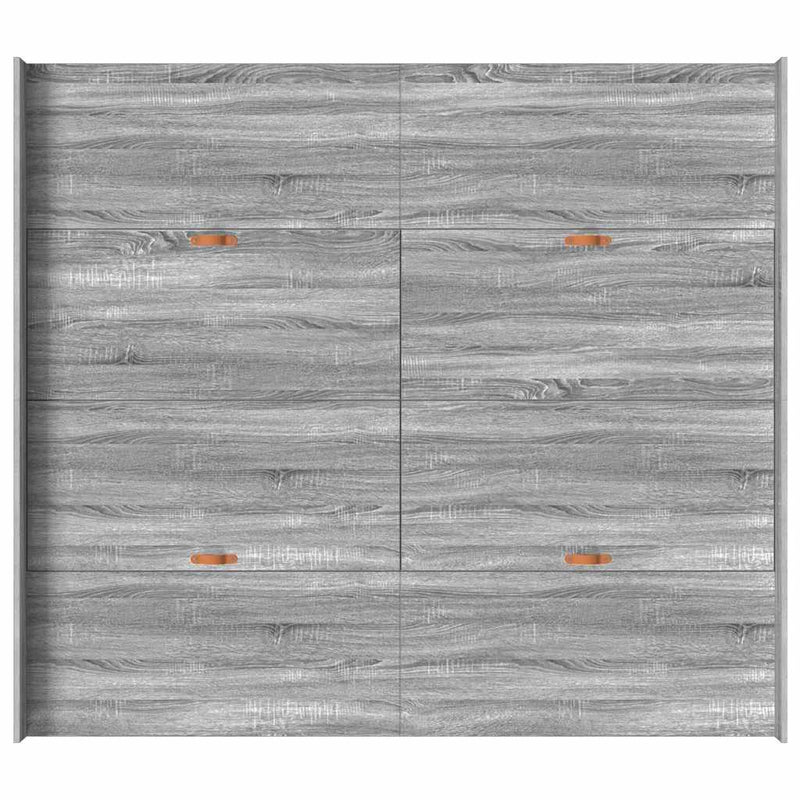 vidaXL Tárolós ágykeret fejtámlával Szürke sonoma 200 x 200 cm Faanyag