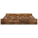 vidaXL Tárolós ágykeret fejtámlával Füstölt tölgy 180 x 200 cm Faanyag