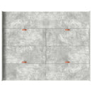 vidaXL Tárolós ágykeret fejtámlával Beton szürke 150 x 200 cm Faanyag