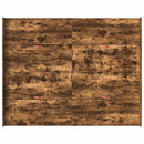 vidaXL Tárolós ágykeret fejtámlával Füstölt tölgy 150 x 200 cm Faanyag