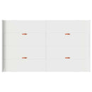 vidaXL Tárolós ágykeret fejtámlával fiókkal Fehér 120 x 200 cm Faanyag