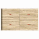 vidaXL Ágykeret tárolóval fiókkal Sonoma tölgy 120 x 200 cm Szerelt Fa