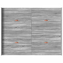 vidaXL Tárolós ágykeret fejtámlával Szürke sonoma 140 x 190 cm Faanyag