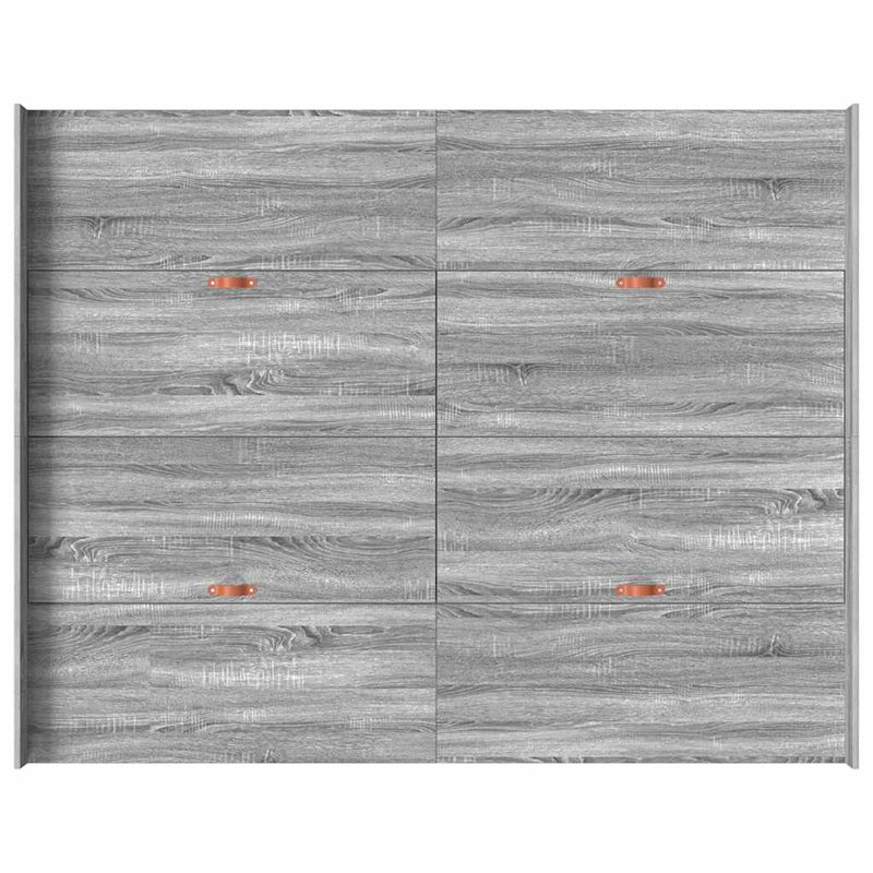 vidaXL Tárolós ágykeret fejtámlával Szürke sonoma 140 x 190 cm Faanyag