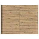 vidaXL Tárolós ágykeret fiókkal kézműves tölgy 140 x 190 cm Faanyag