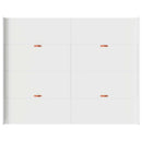 vidaXL Tárolós ágykeret fejtámlával fiókkal Fehér 135 x 190 cm Faanyag