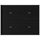vidaXL Ágykeret tárolóval fiókkal Fekete tölgy 135 x 190 cm Faanyag