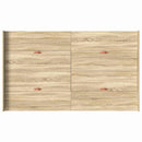 vidaXL Tárolós ágykeret fejtámlával sonoma tölgy 120 x 190 cm Faanyag