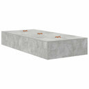 vidaXL Ágykeret tárolóval tárolóval Beton Szürke 80 x 200 cm Faanyag