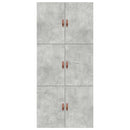 vidaXL Ágykeret tárolóval tárolóval Beton Szürke 90 x 200 cm Faanyag