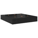 vidaXL Ágykeret tárolóval tárolóval Fekete tölgy 200 x 200 cm Faanyag