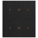 vidaXL Ágykeret tárolóval tárolóval Fekete tölgy 200 x 200 cm Faanyag