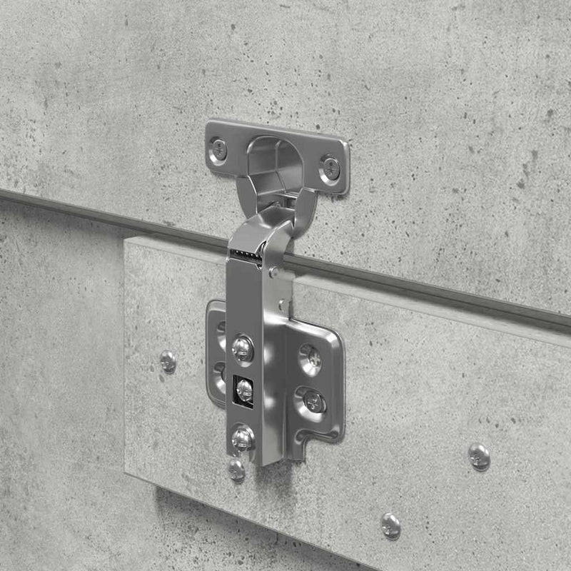 vidaXL Ágykeret tárolóval tárolóval Beton Szürke 200 x 200 cm Faanyag