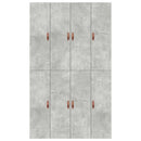 vidaXL Ágykeret tárolóval tárolóval Beton Szürke 120 x 200 cm Faanyag