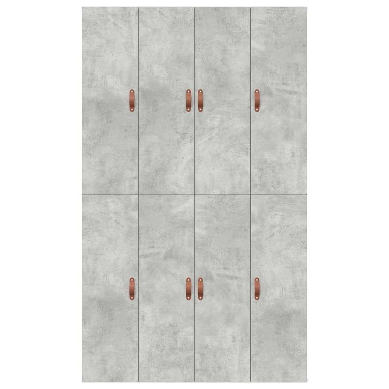 vidaXL Ágykeret tárolóval Beton szürke 120 x 200 cm Faanyag