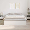 vidaXL Ágykeret tárolóval Fehér 200 x 180 x 31.5 cm Faanyag
