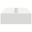 vidaXL Ágykeret tárolóval tárolóval Fehér 90 x 190 cm Faanyag